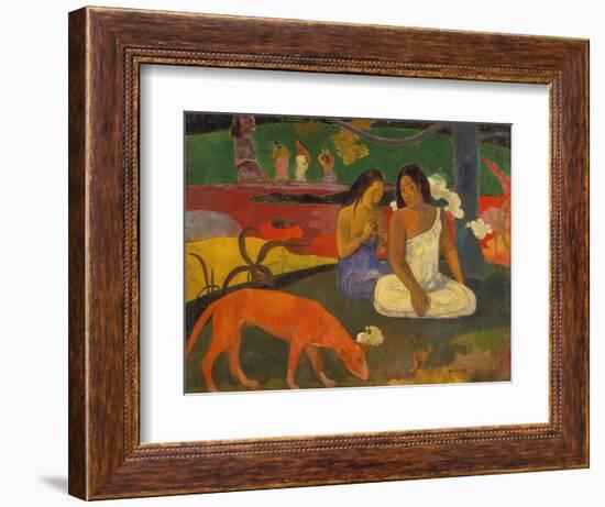 Arearea (The Red Dog), 1892-Paul Gauguin-Framed Giclee Print