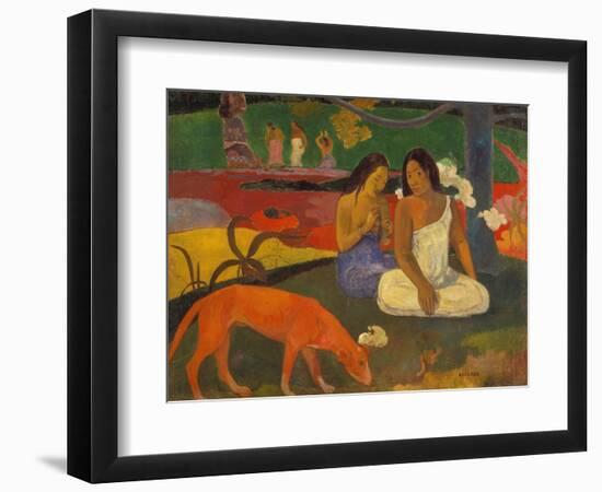 Arearea (The Red Dog), 1892-Paul Gauguin-Framed Giclee Print