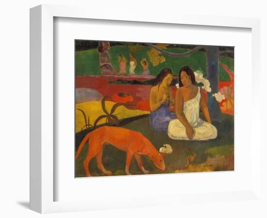 Arearea (The Red Dog), 1892-Paul Gauguin-Framed Giclee Print