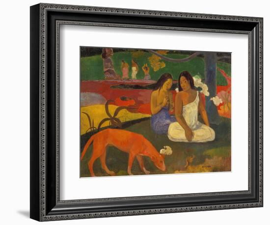 Arearea (The Red Dog), 1892-Paul Gauguin-Framed Giclee Print