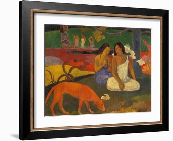 Arearea (The Red Dog), 1892-Paul Gauguin-Framed Giclee Print