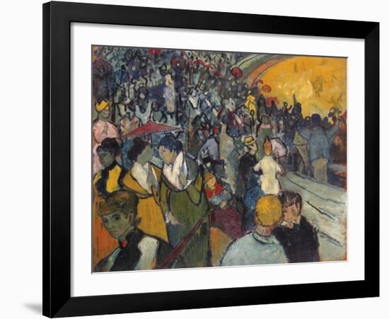 Arena at Arles Spectators in the Arena at Arles-Vincent Van Gogh-Framed Premium Giclee Print