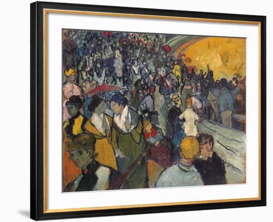 Arena at Arles Spectators in the Arena at Arles-Vincent Van Gogh-Framed Premium Giclee Print