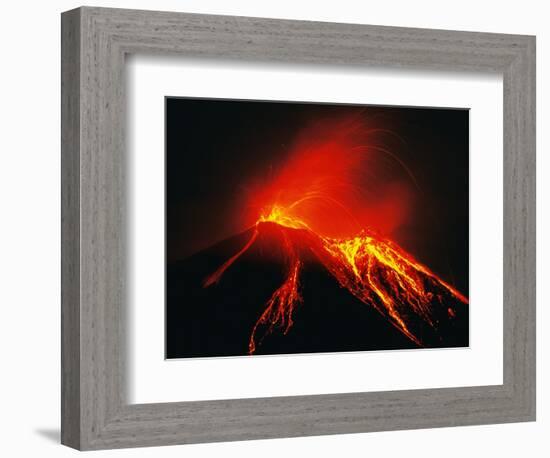 Arenal Erupting-Kevin Schafer-Framed Photographic Print