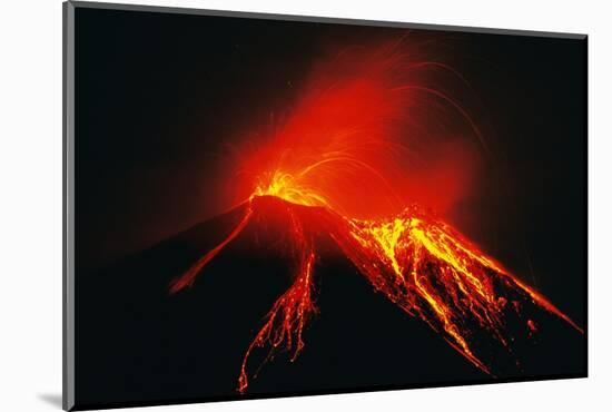 Arenal Erupting-Kevin Schafer-Mounted Photographic Print