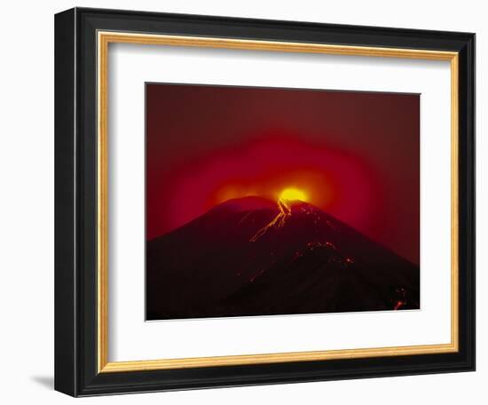 Arenal Volcano Erupting, Lava, Costa Rica-Robert Houser-Framed Photographic Print