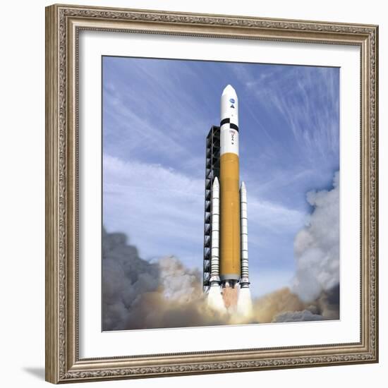 Ares V Rocket, Artwork-null-Framed Premium Photographic Print