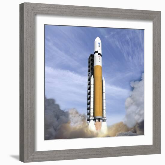 Ares V Rocket, Artwork-null-Framed Premium Photographic Print