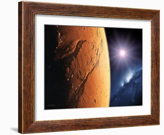 Ares Valles, Mars, Artwork-Detlev Van Ravenswaay-Framed Photographic Print