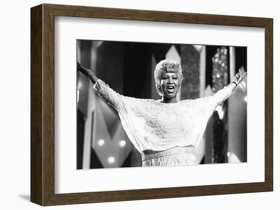 Aretha Franklin, the Diva-null-Framed Art Print