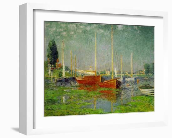 Argenteuil, 1875 Canvas, 56 x 67cm RF 1963-106.-Claude Monet-Framed Giclee Print