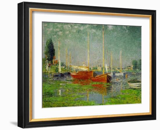 Argenteuil, 1875 Canvas, 56 x 67cm RF 1963-106.-Claude Monet-Framed Giclee Print