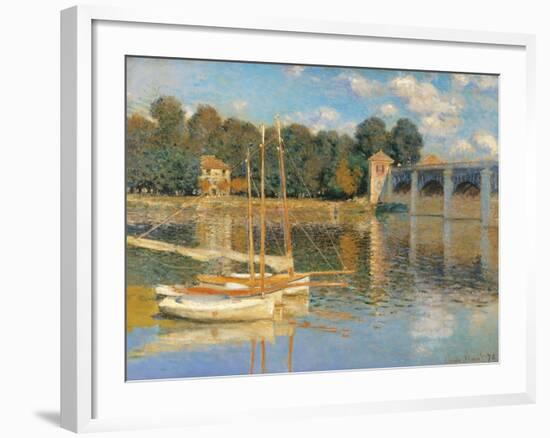 Argenteuil Bridge-Claude Monet-Framed Art Print