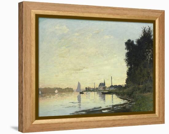 Argenteuil, Late Afternoon, 1872-Claude Monet-Framed Premier Image Canvas