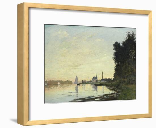 Argenteuil, Late Afternoon, 1872-Claude Monet-Framed Giclee Print