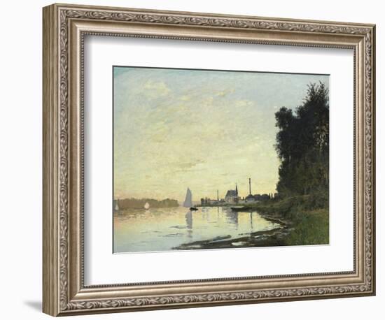 Argenteuil, Late Afternoon, 1872-Claude Monet-Framed Giclee Print