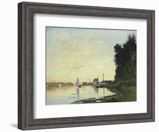 Argenteuil, Late Afternoon, 1872-Claude Monet-Framed Giclee Print