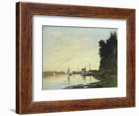 Argenteuil, Late Afternoon, 1872-Claude Monet-Framed Giclee Print