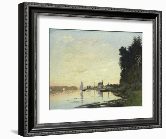 Argenteuil, Late Afternoon, 1872-Claude Monet-Framed Giclee Print