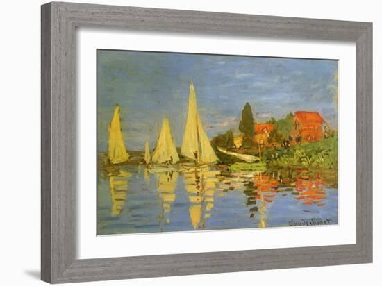 Argenteuil Yacht Race, 1872-Claude Monet-Framed Giclee Print