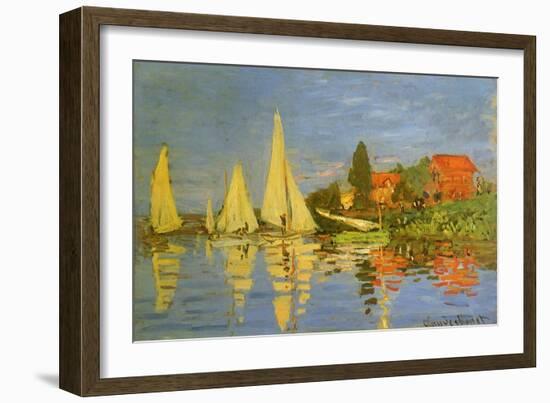 Argenteuil Yacht Race, 1872-Claude Monet-Framed Giclee Print