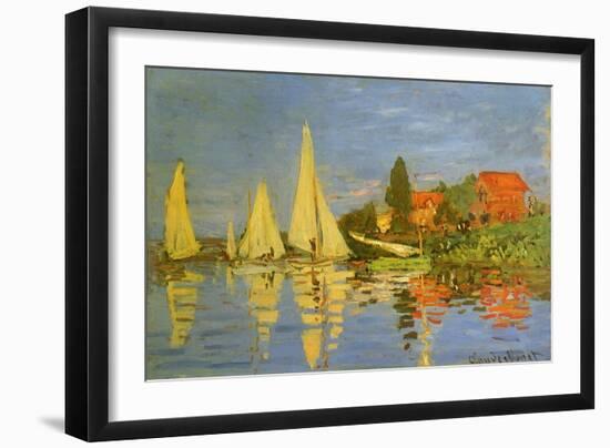 Argenteuil Yacht Race, 1872-Claude Monet-Framed Giclee Print