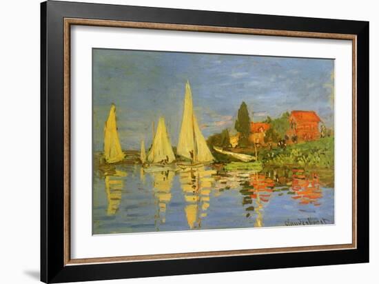 Argenteuil Yacht Race, 1872-Claude Monet-Framed Giclee Print