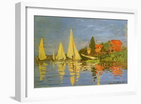 Argenteuil Yacht Race, 1872-Claude Monet-Framed Giclee Print