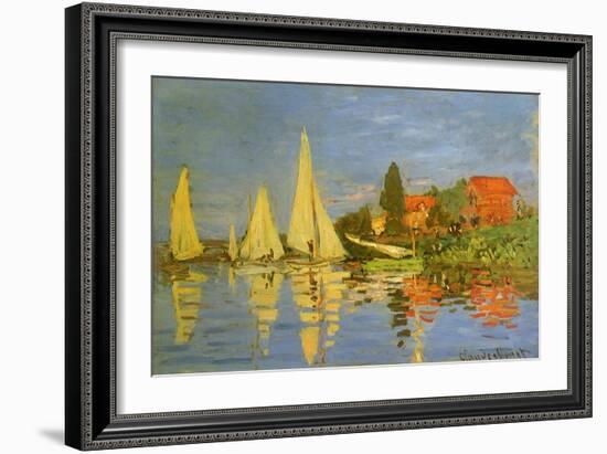 Argenteuil Yacht Race, 1872-Claude Monet-Framed Giclee Print