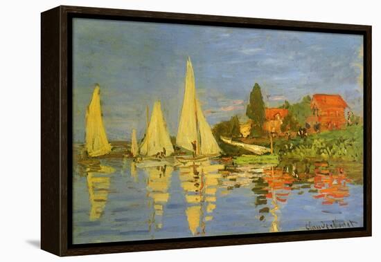 Argenteuil Yacht Race, 1872-Claude Monet-Framed Premier Image Canvas