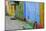 Argentina, Buenos Aires, La Boca, Old wall, colors-George Theodore-Mounted Photographic Print