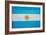 Argentina Flag Design with Wood Patterning - Flags of the World Series-Philippe Hugonnard-Framed Art Print