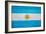 Argentina Flag Design with Wood Patterning - Flags of the World Series-Philippe Hugonnard-Framed Art Print