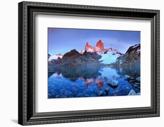 Argentina, Patagonia, El Chalten, Los Glaciares National Park, Cerro Fitzroy Peak-Michele Falzone-Framed Photographic Print