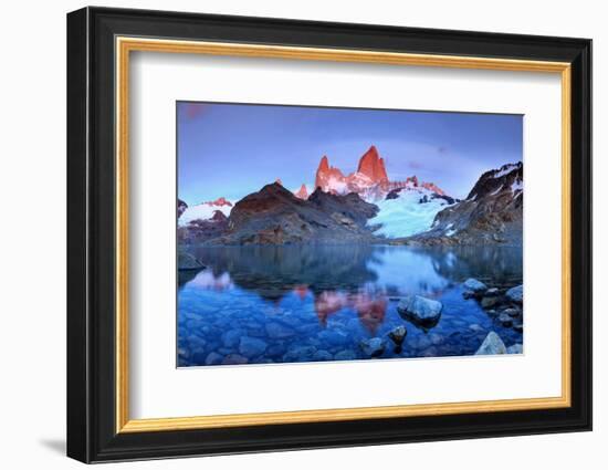 Argentina, Patagonia, El Chalten, Los Glaciares National Park, Cerro Fitzroy Peak-Michele Falzone-Framed Photographic Print