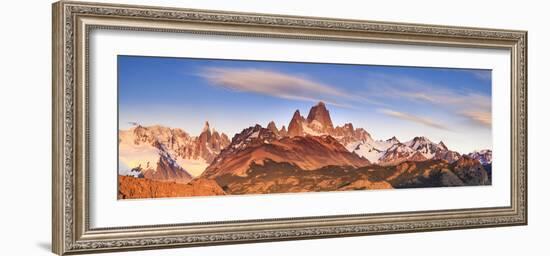 Argentina, Patagonia, El Chalten, Los Glaciares National Park, Cerro Torre and Cerro Fitzroy Peaks-Michele Falzone-Framed Photographic Print