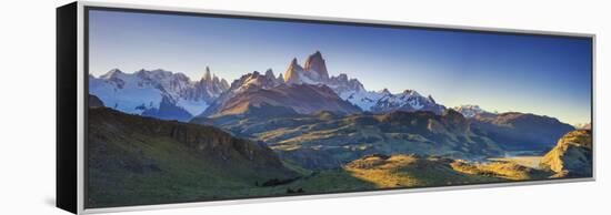 Argentina, Patagonia, El Chalten, Los Glaciares National Park, Cerro Torre and Cerro Fitzroy Peaks-Michele Falzone-Framed Premier Image Canvas