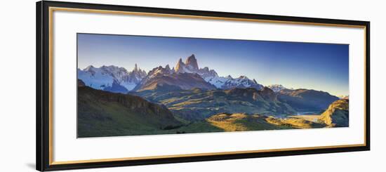 Argentina, Patagonia, El Chalten, Los Glaciares National Park, Cerro Torre and Cerro Fitzroy Peaks-Michele Falzone-Framed Photographic Print