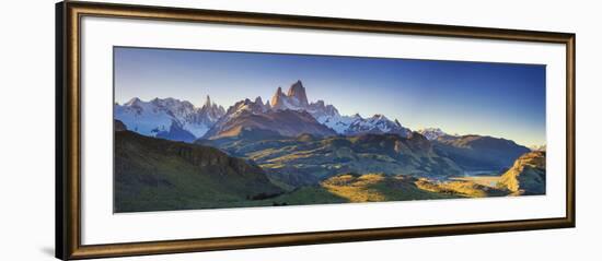 Argentina, Patagonia, El Chalten, Los Glaciares National Park, Cerro Torre and Cerro Fitzroy Peaks-Michele Falzone-Framed Photographic Print