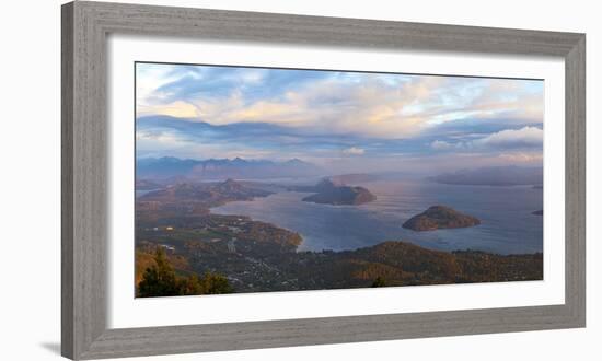 Argentina, Patagonia, Lake Lago Nahuel Huapi, View from the Mountain Cerro Don Otto, Sunrise-Chris Seba-Framed Photographic Print