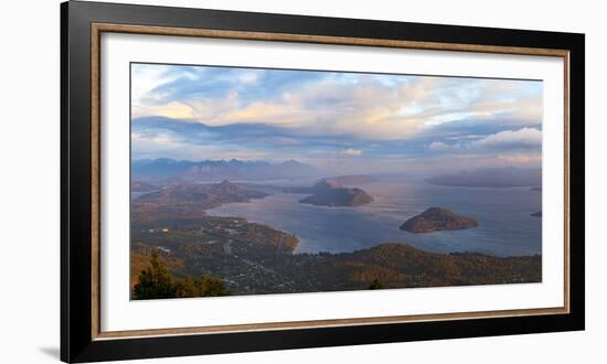 Argentina, Patagonia, Lake Lago Nahuel Huapi, View from the Mountain Cerro Don Otto, Sunrise-Chris Seba-Framed Photographic Print