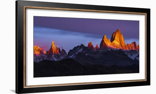 Argentina, Patagonia, Sunrise, colorful-George Theodore-Framed Photographic Print