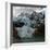 Argentina, Piedras Blancas Glacier pours off Fitzroy and terminates in Lago de los Tres-Howie Garber-Framed Photographic Print