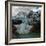 Argentina, Piedras Blancas Glacier pours off Fitzroy and terminates in Lago de los Tres-Howie Garber-Framed Photographic Print