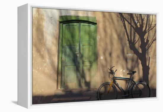 Argentina, Salta, Valles Calchaquies. Shadowed Bike by Green Door-Michele Molinari-Framed Premier Image Canvas