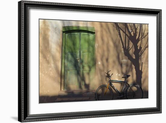 Argentina, Salta, Valles Calchaquies. Shadowed Bike by Green Door-Michele Molinari-Framed Photographic Print