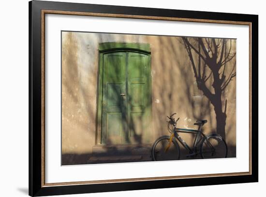 Argentina, Salta, Valles Calchaquies. Shadowed Bike by Green Door-Michele Molinari-Framed Photographic Print