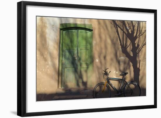 Argentina, Salta, Valles Calchaquies. Shadowed Bike by Green Door-Michele Molinari-Framed Photographic Print