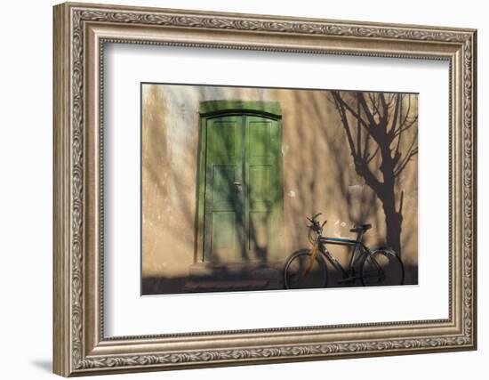 Argentina, Salta, Valles Calchaquies. Shadowed Bike by Green Door-Michele Molinari-Framed Photographic Print