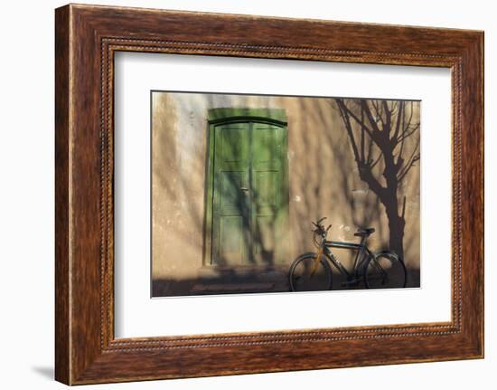 Argentina, Salta, Valles Calchaquies. Shadowed Bike by Green Door-Michele Molinari-Framed Photographic Print